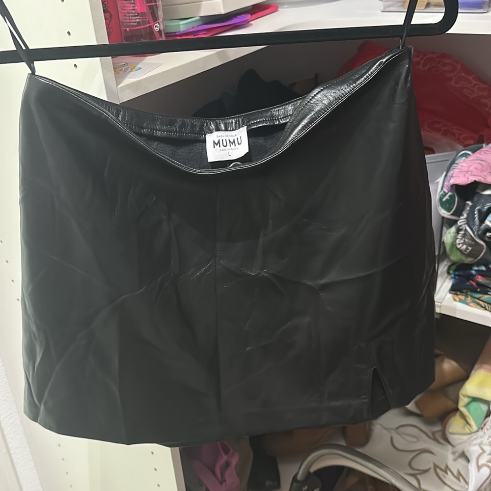 Show Me Your MuMu Black Mini Skirt